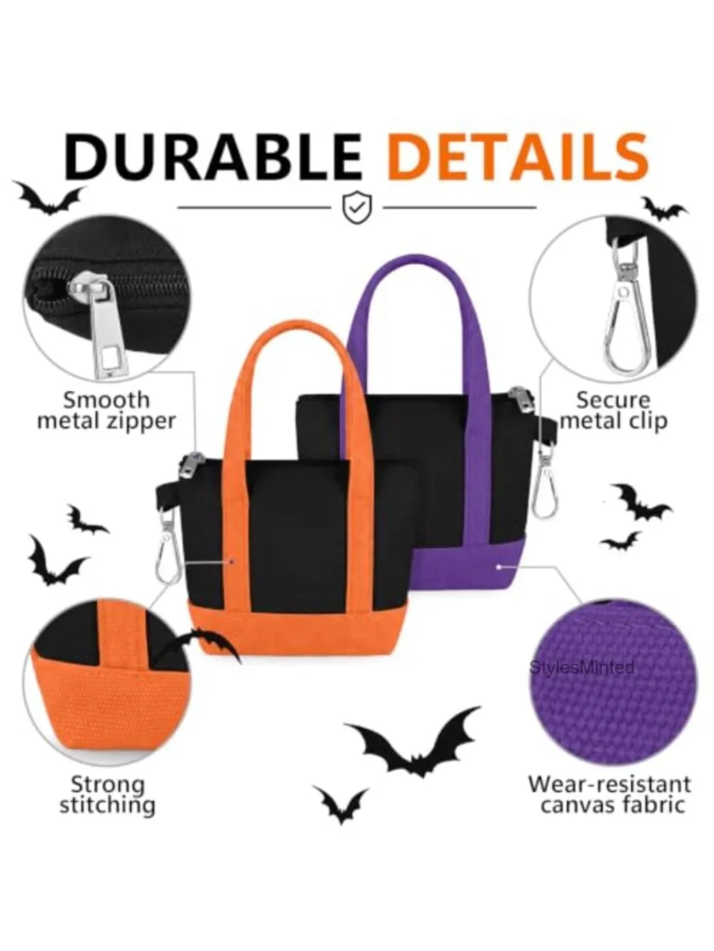 Mini Tote Bag Keychain Set Polyester Keychain Pouch Small Backpack Charm